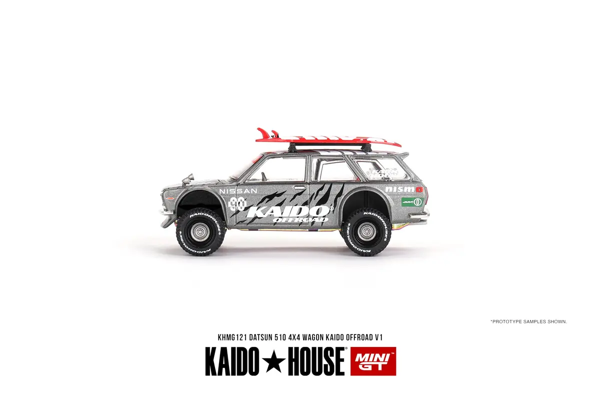Mini GT Models Datsun Kaido 510 Wagon 4x4 Offroad V1 1/64 Scale Diecast Model Car | Authentic JDM Style Collector's Item - view 4