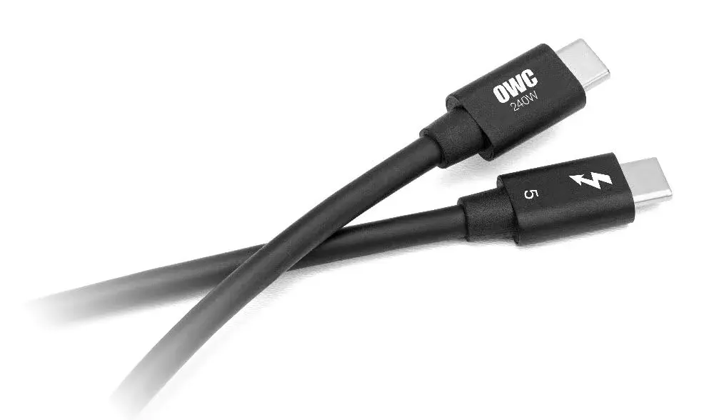 OWC Thunderbolt 5 (USB-C) Cable 0.8M (240W) | 80Gb/s Data Transfer - main product image
