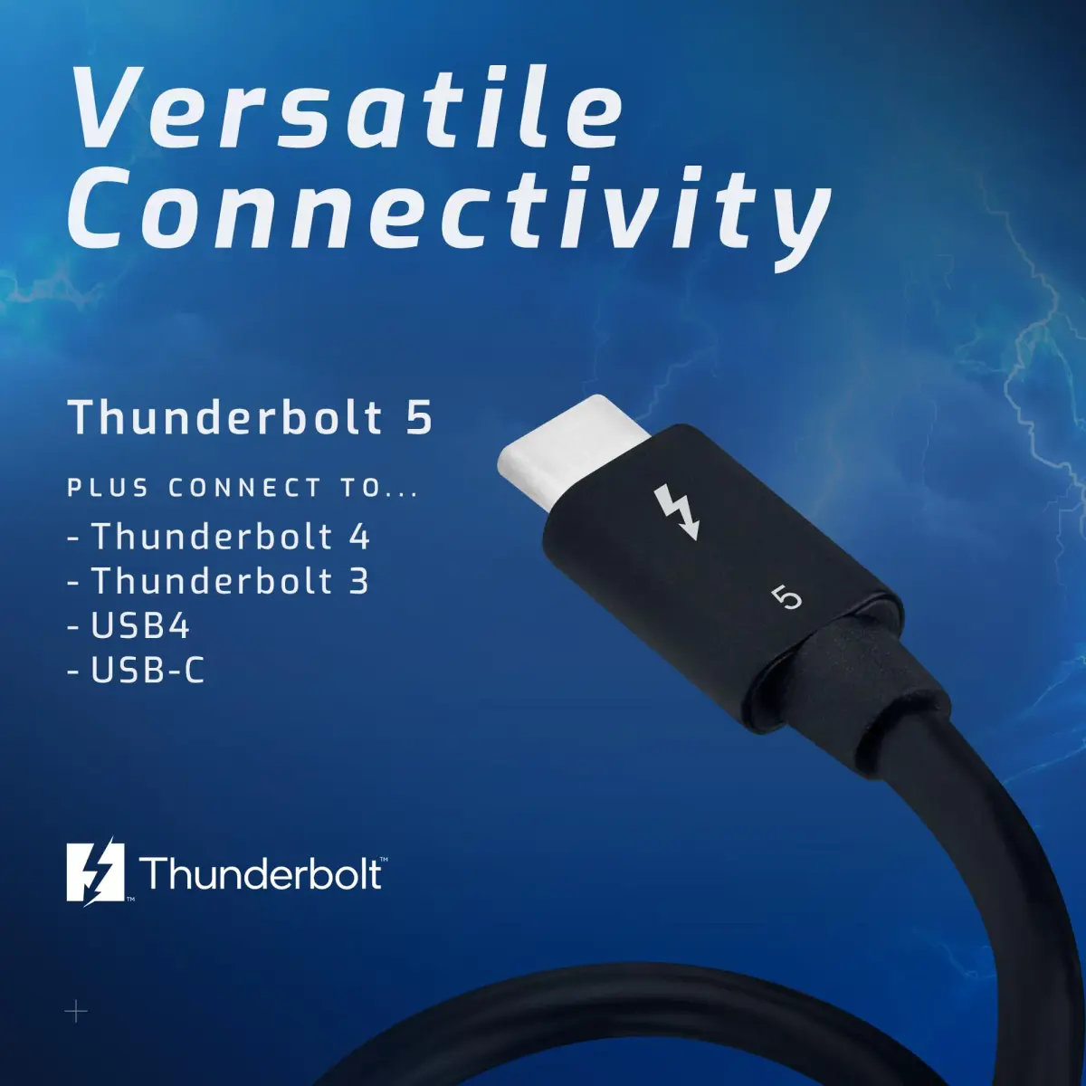OWC Thunderbolt 5 (USB-C) Cable 0.8M (240W) | 80Gb/s Data Transfer - view 2