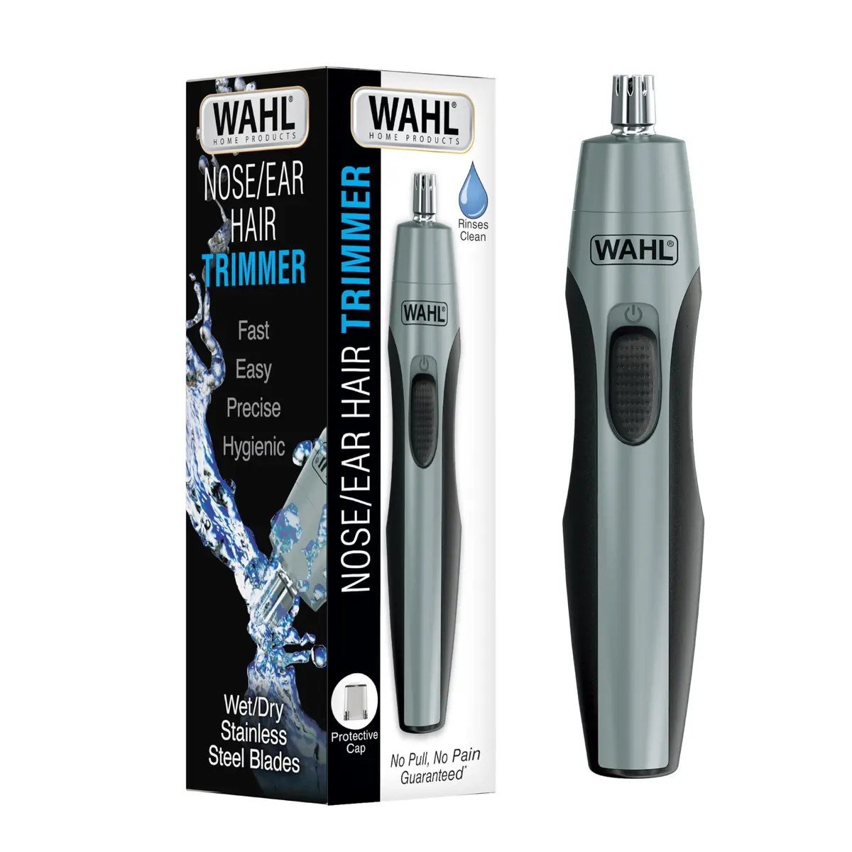 Wahl Nose & Ear Hair Trimmer for Men | Precise, Pain-Free, Cordless, Rinseable Head (Pack of 1) - main product image