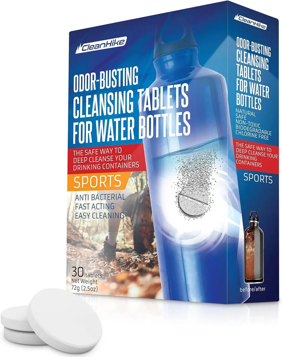 CleanHike Water Bottle Cleaning Tablets 36 Count | Effervescent Formula for Tumblers & Stainless Steel - main product image