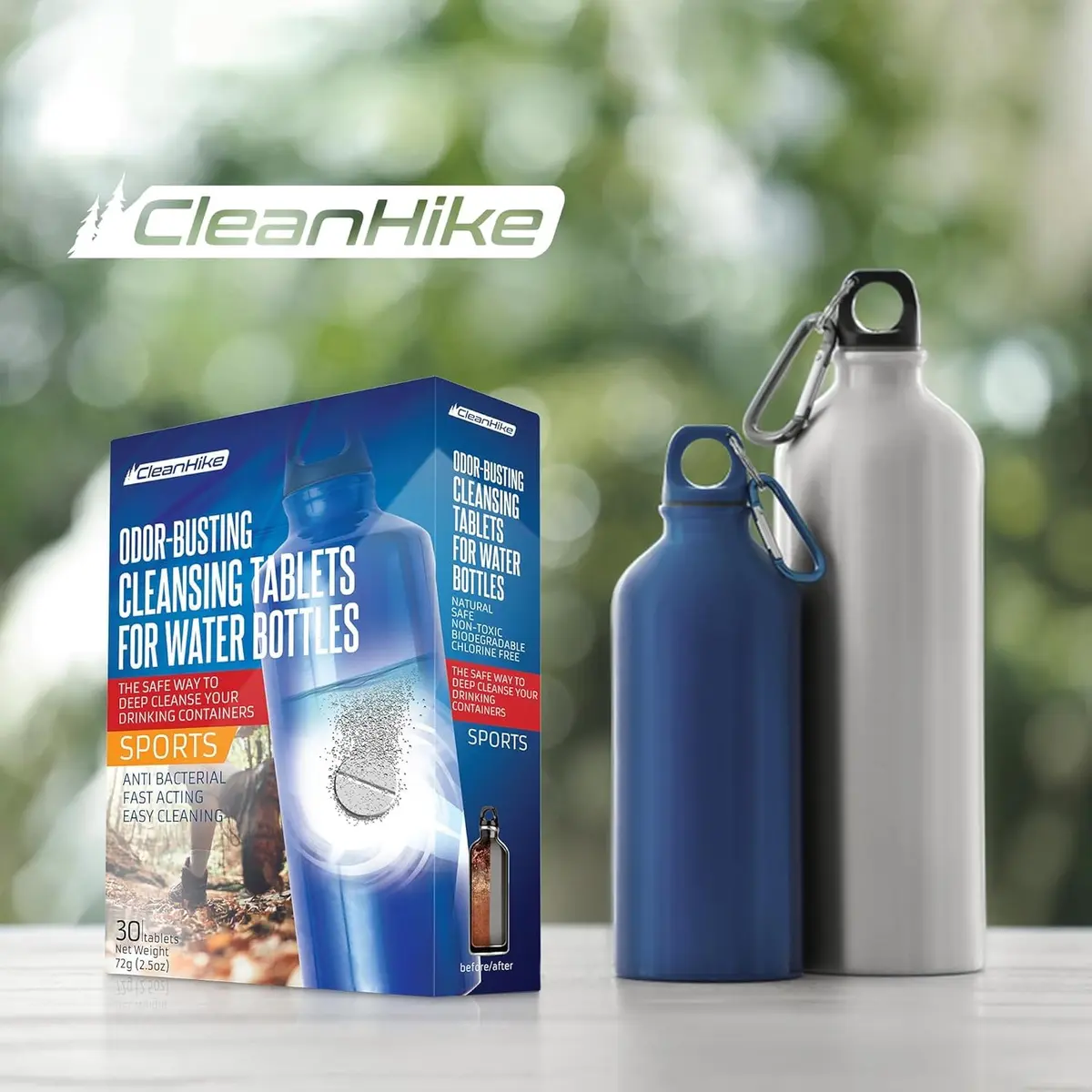 CleanHike Water Bottle Cleaning Tablets 36 Count | Effervescent Formula for Tumblers & Stainless Steel - view 6