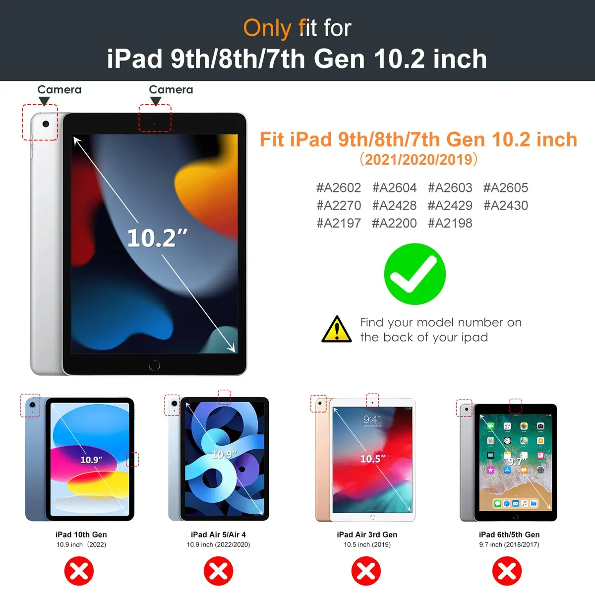 DTTO Foldable Case for iPad 9th/8th/7th Gen 10.2-inch | Auto Sleep/Wake, Pencil Holder, Sky Blue - view 2