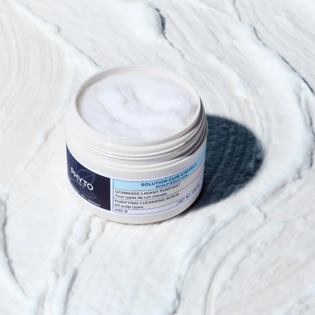PHYTO Scalp Solutions Purifying Scrub - Exfoliating Sea Salt & Eucalyptus Deep Cleanse - Removes Buildup, Silicone & Sulfate-Free - For Oily Scalp - 7.05 oz - view 4