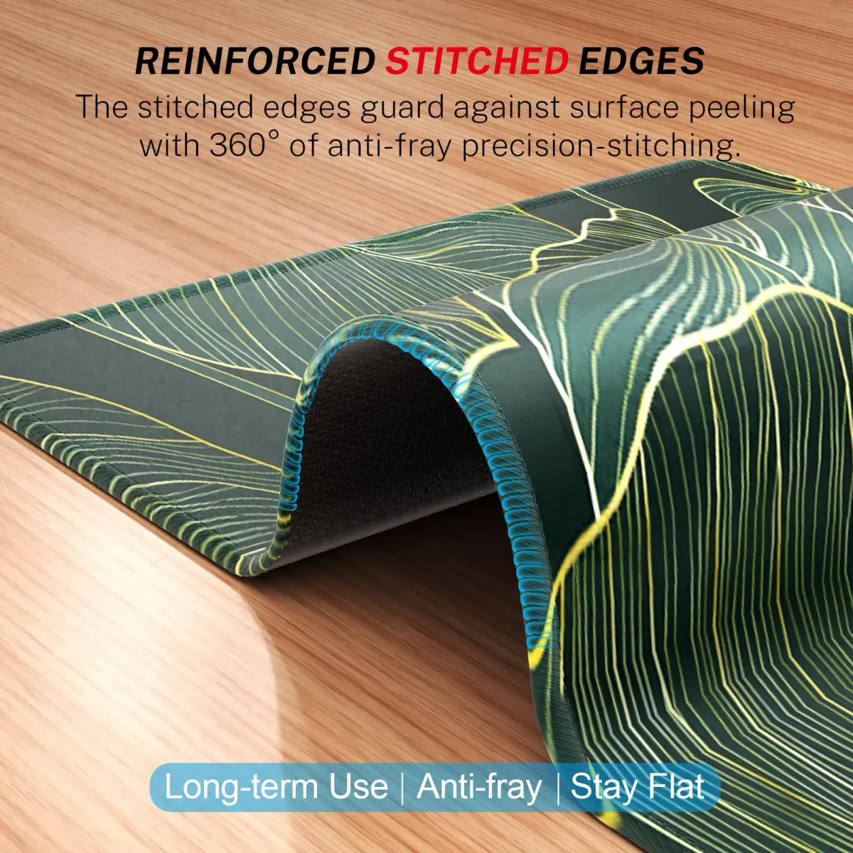 MROCO Green Leaves Mouse Pad 21.5cm (8.5 Inch) x 27.9cm (11 Inch) | Smooth Glide & Precise Control - view 3