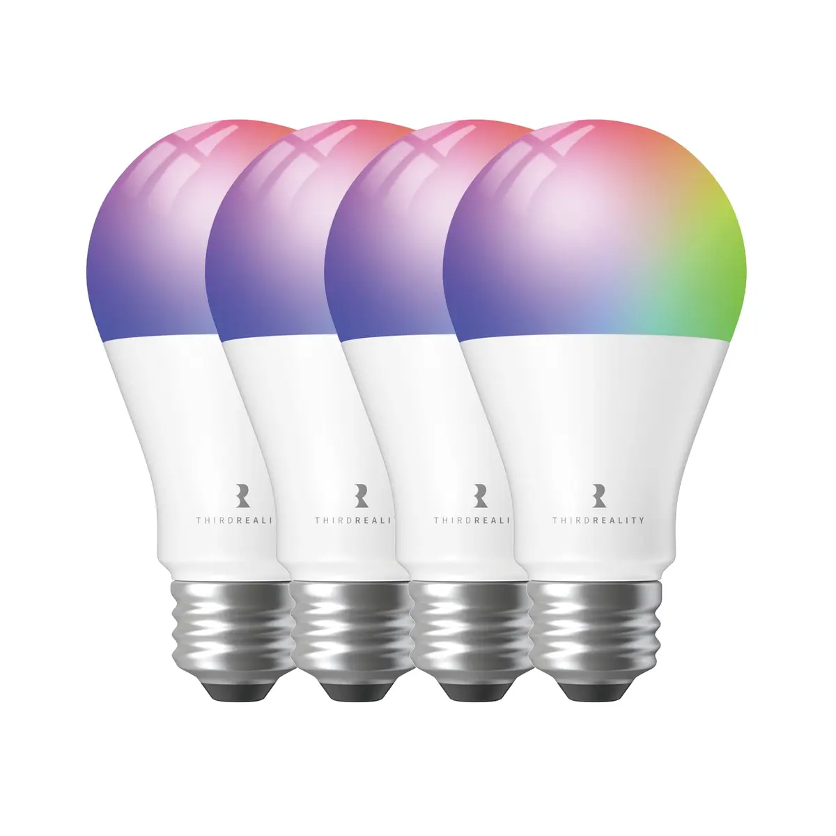 THIRDREALITY Zigbee Smart Color Bulb ZL1 A19 RGBCW LED 800 Lumens (4-Pack) | Tunable White 2700K-6500K - main product image