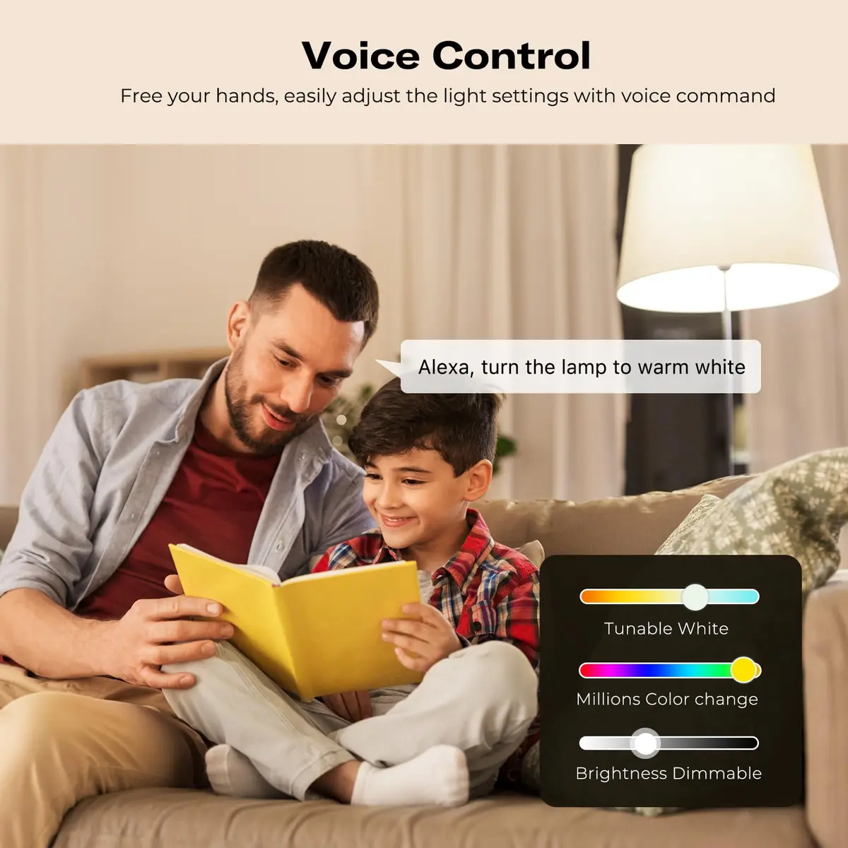 THIRDREALITY Zigbee Smart Color Bulb ZL1 A19 RGBCW LED 800 Lumens (4-Pack) | Tunable White 2700K-6500K - view 4