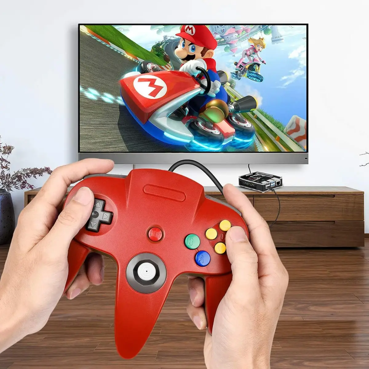 SAFFUN 2 Pack Classic N64 Controller Wired USB PC Gamepad 203g (7.2 oz) | Plug & Play for Windows PC macOS Raspberry Pi - view 9
