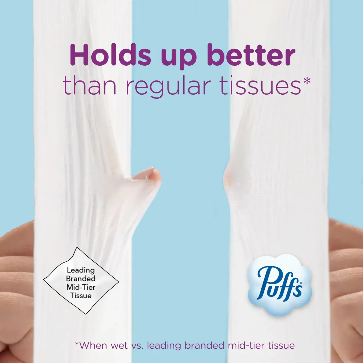 Puffs Ultra Soft Facial Tissues Mega Cube Boxes, 288 Tissues (72 per Box) | Gentle on Sensitive Skin - view 4