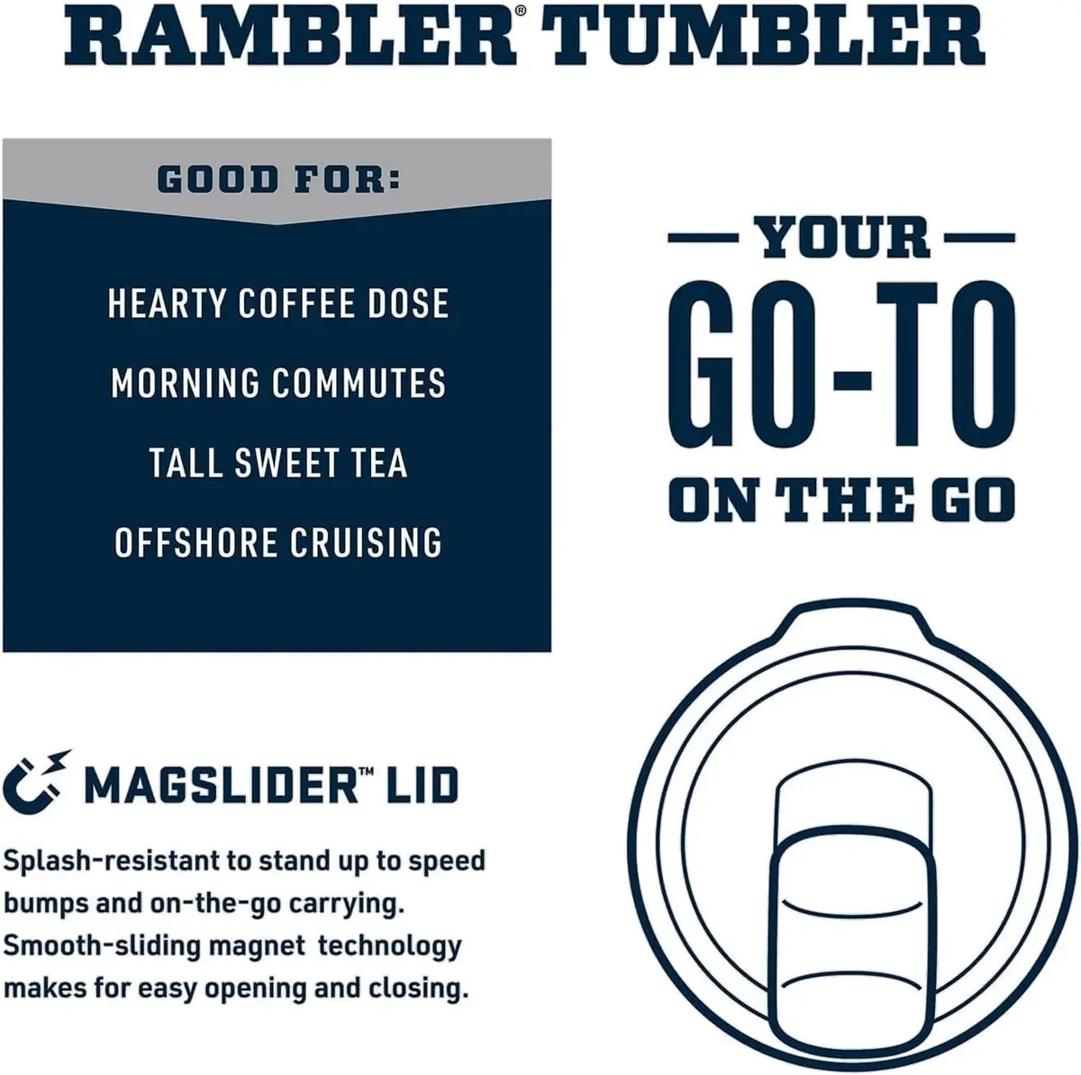 YETI Rambler 30 oz Tumbler Cape Taupe | Insulated Stainless Steel with MagSlider Lid - view 4
