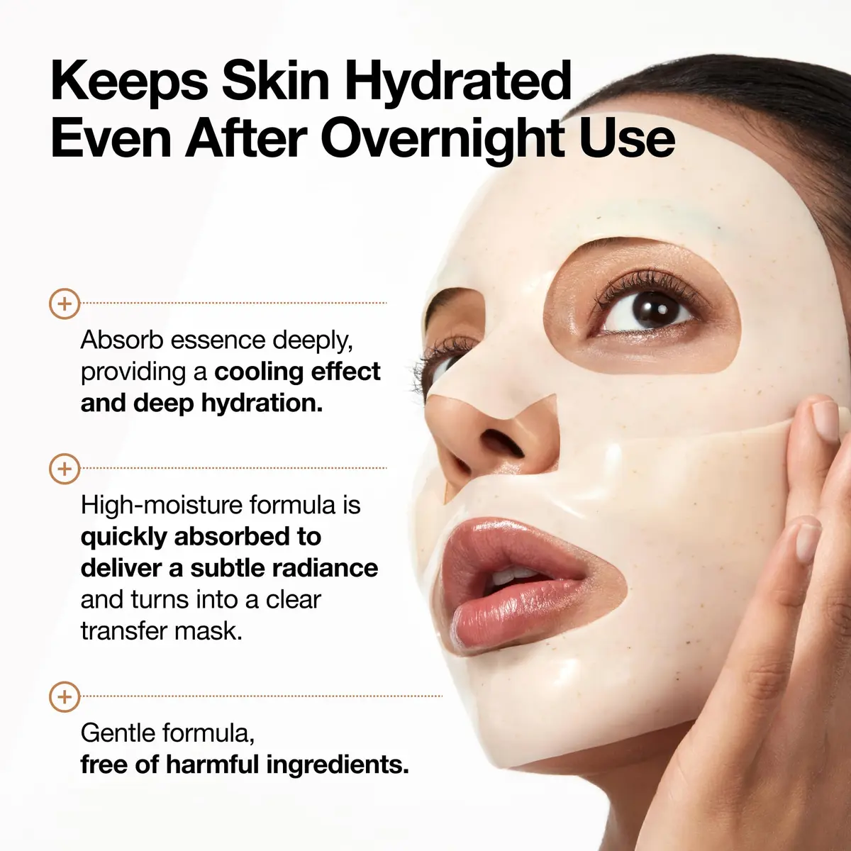 ANUA Rice 70 Glow Collagen Mask, 4 Pack | Hydrating Overnight Sheet Mask with Rice Water & Collagen - view 4