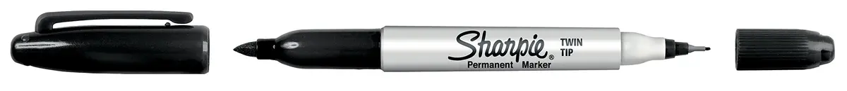 Sharpie Twin Tip Permanent Markers, Fine and Ultra Fine, Assorted Colors, 8 Count (Pack of 2) | Fade & Water-Resistant Ink - view 8