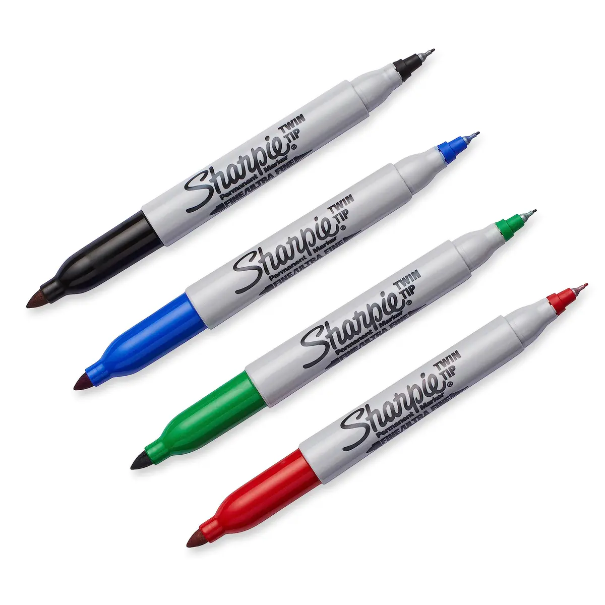Sharpie Twin Tip Permanent Markers, Fine and Ultra Fine, Assorted Colors, 8 Count (Pack of 2) | Fade & Water-Resistant Ink - view 3