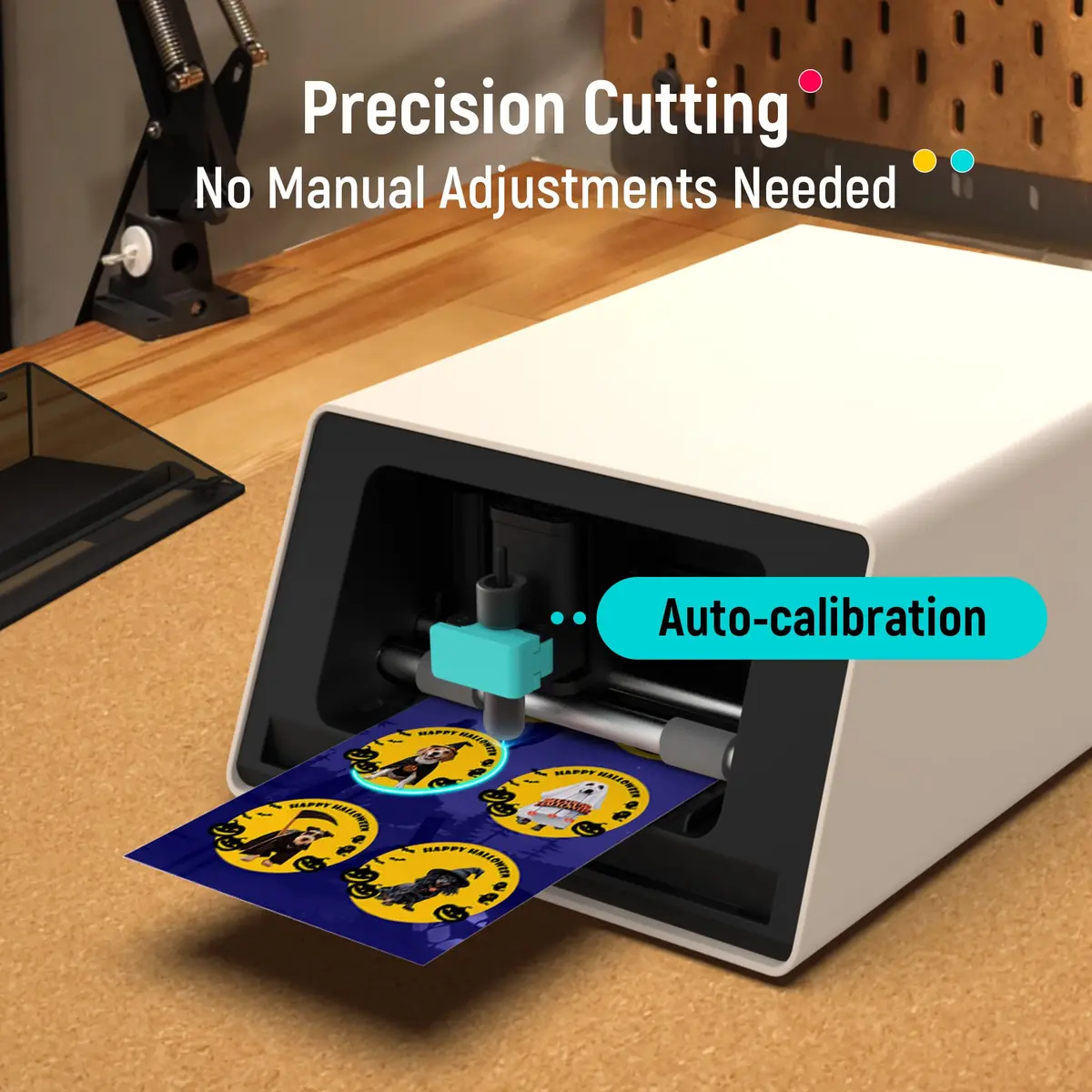 Liene PixCut S1 Color Sticker Printer & Cutting Machine 4x7 in | All-in-One DIY Sticker Maker with AI Auto-Cut - view 4