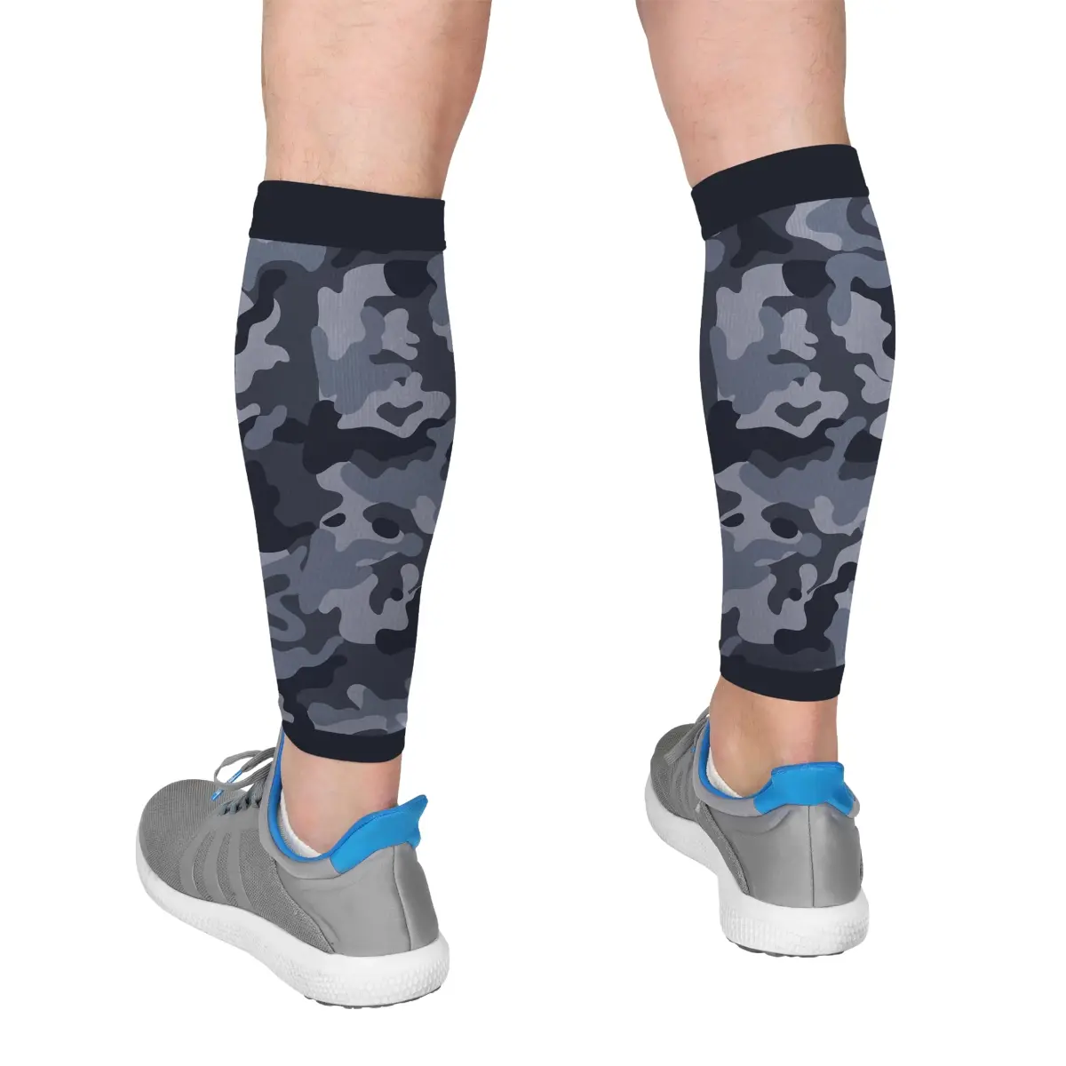 Run Forever Calf Compression Sleeve Small Camouflage (Grey) 20-30mmHg | FDA Approved Medical Grade Support - main product image