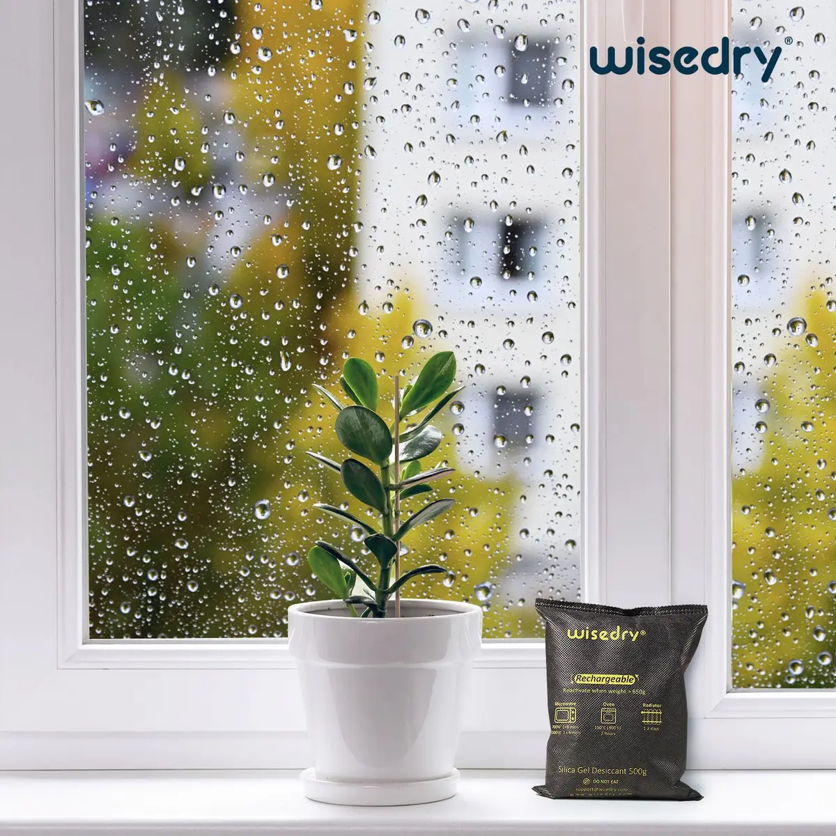 wisedry 10 x 500g Rechargeable Silica Gel Car Dehumidifier | Fast Reactivated Moisture Absorber for Large Spaces - view 6