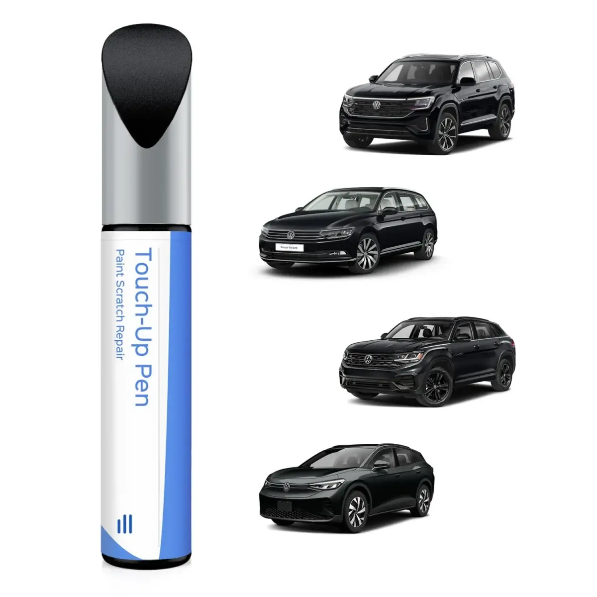 PARTS4EV Tourmaline Blue Metallic Touch Up Paint Pen 12ml (0.41 Fl Oz) | Exact Match for Volkswagen Chips & Nicks - main product image