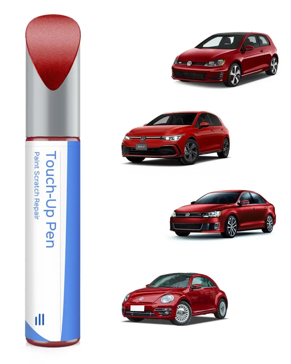 PARTS4EV Tornado Red Touch Up Paint 12ml (0.41 Fl Oz) | Exact Match for Volkswagen Chips & Nicks - main product image