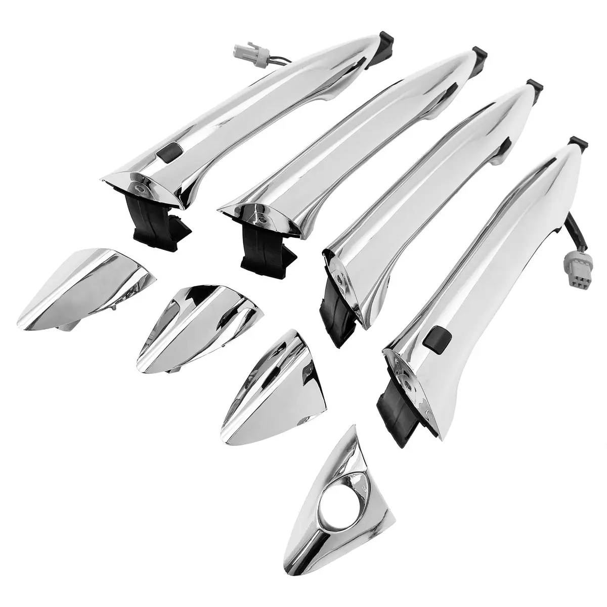 Cheriezing Chrome Exterior Door Handle Set of 4 | Compatible with Hyundai Elantra 2011-2016 - main product image