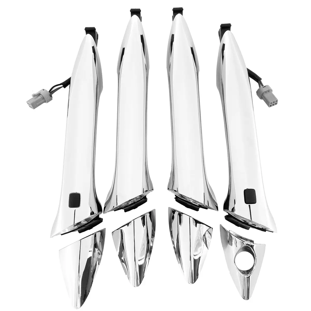 Cheriezing Chrome Exterior Door Handle Set of 4 | Compatible with Hyundai Elantra 2011-2016 - view 2
