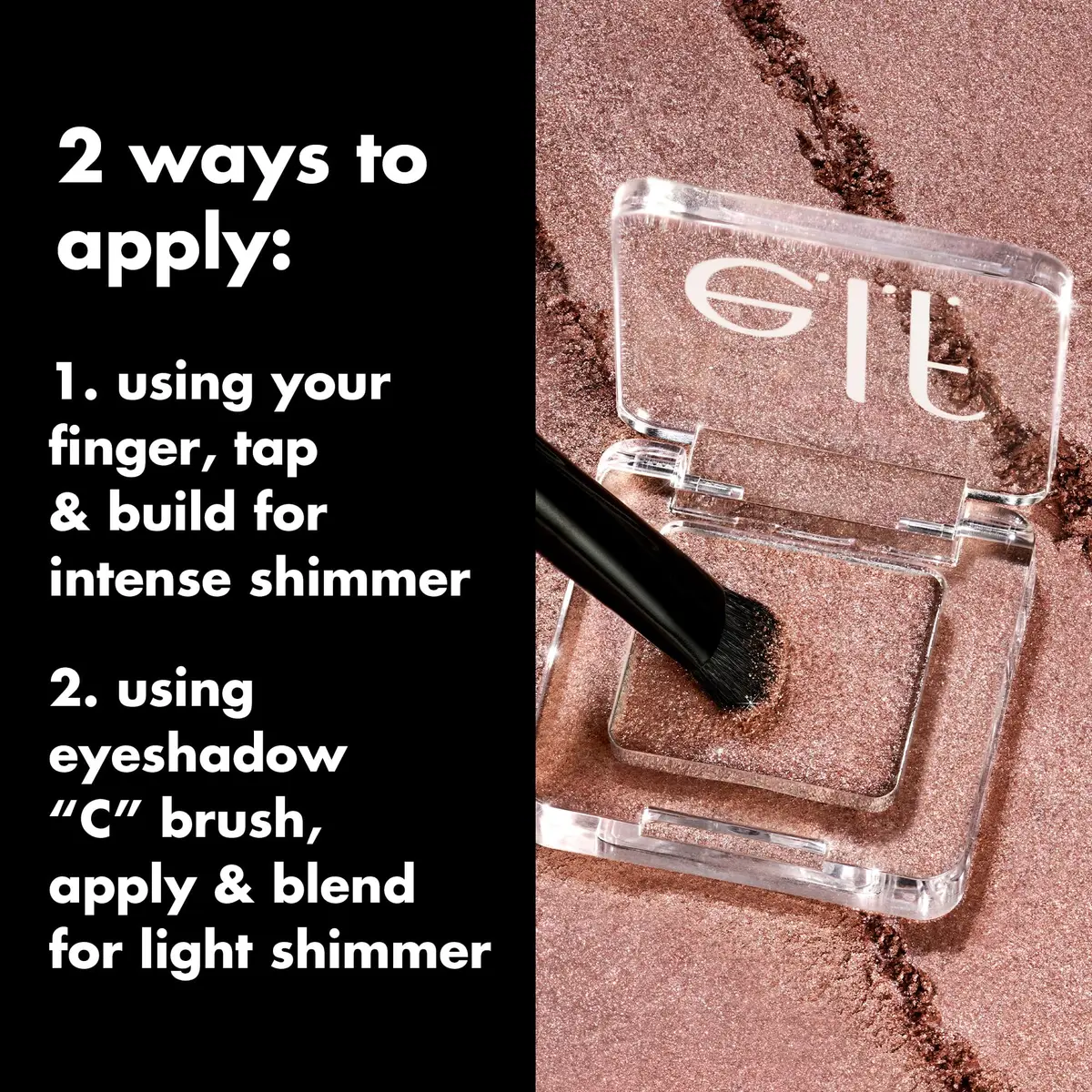e.l.f. Fine As Fleck Glitter Eyeshadow, Straight Fire, 0.07 oz (2 g) | Shimmer Finish with Micro-Fine Glitter - view 4