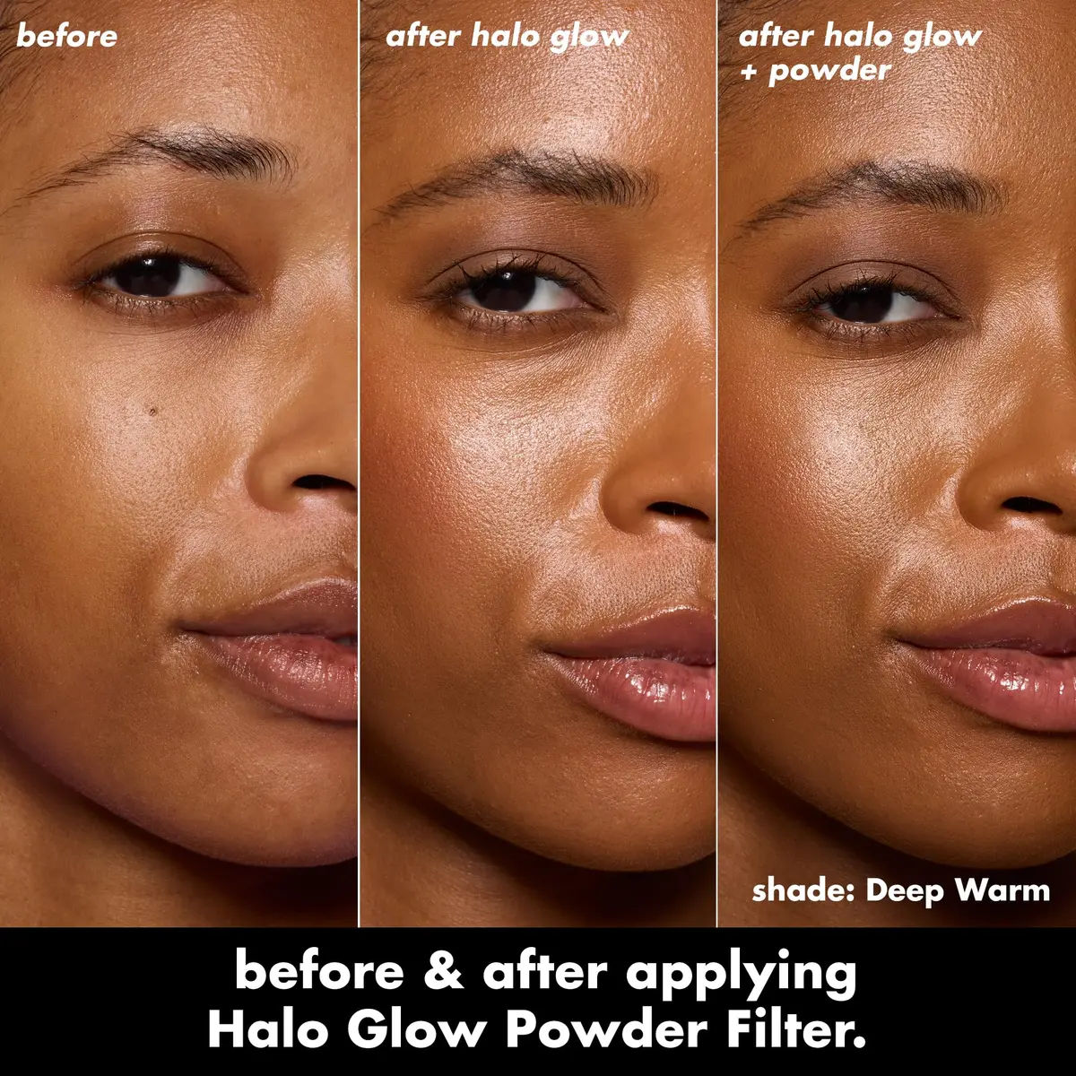 e.l.f. Halo Glow Powder Filter, Deep Warm | Ultra-fine, Long-lasting, Vegan & Cruelty-Free (70-120 chars) - view 3