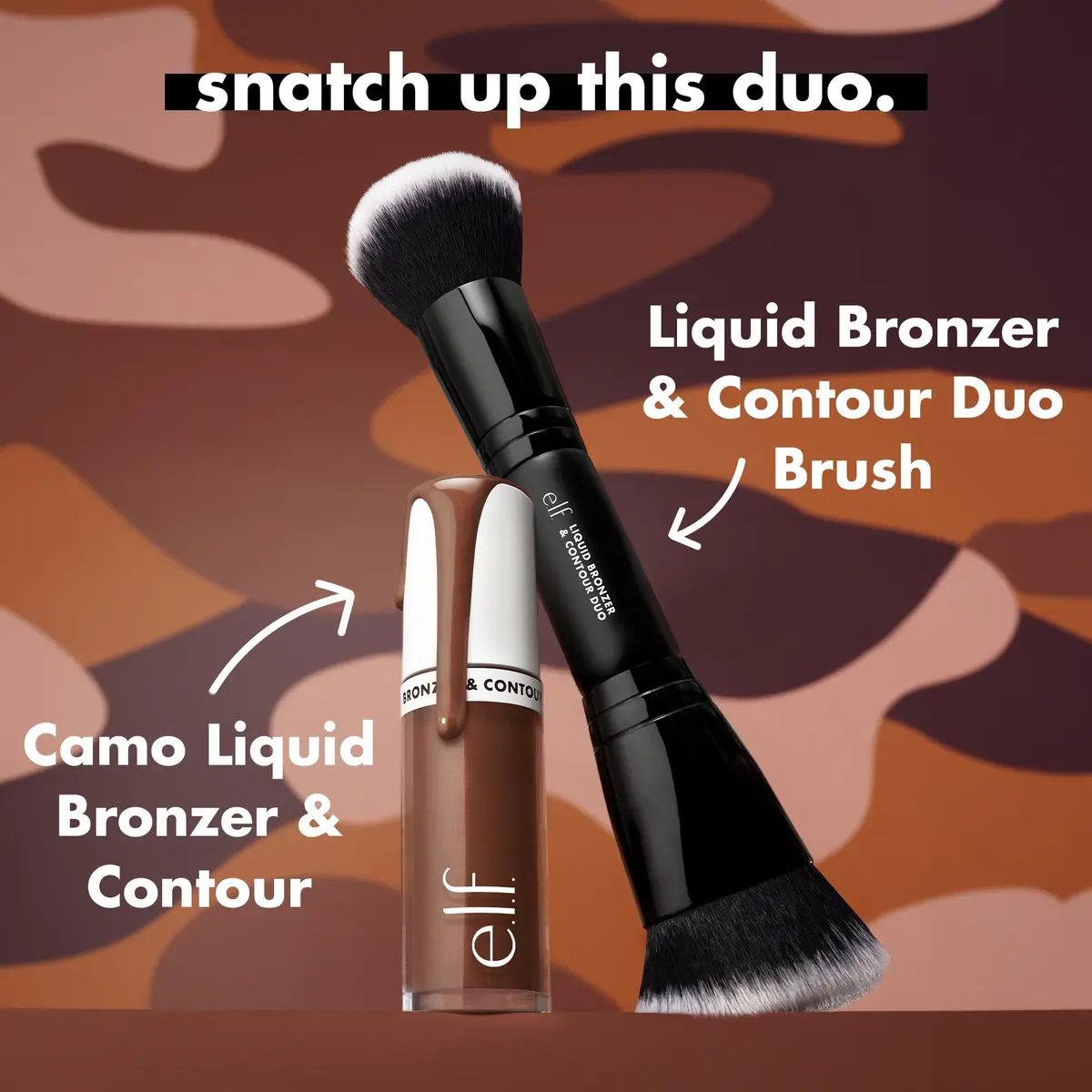 e.l.f. Camo Liquid Bronzer & Contour 3 Light 3.84ml (0.13 Fl Oz) | Sculpted Sun-Kissed Glow - view 5