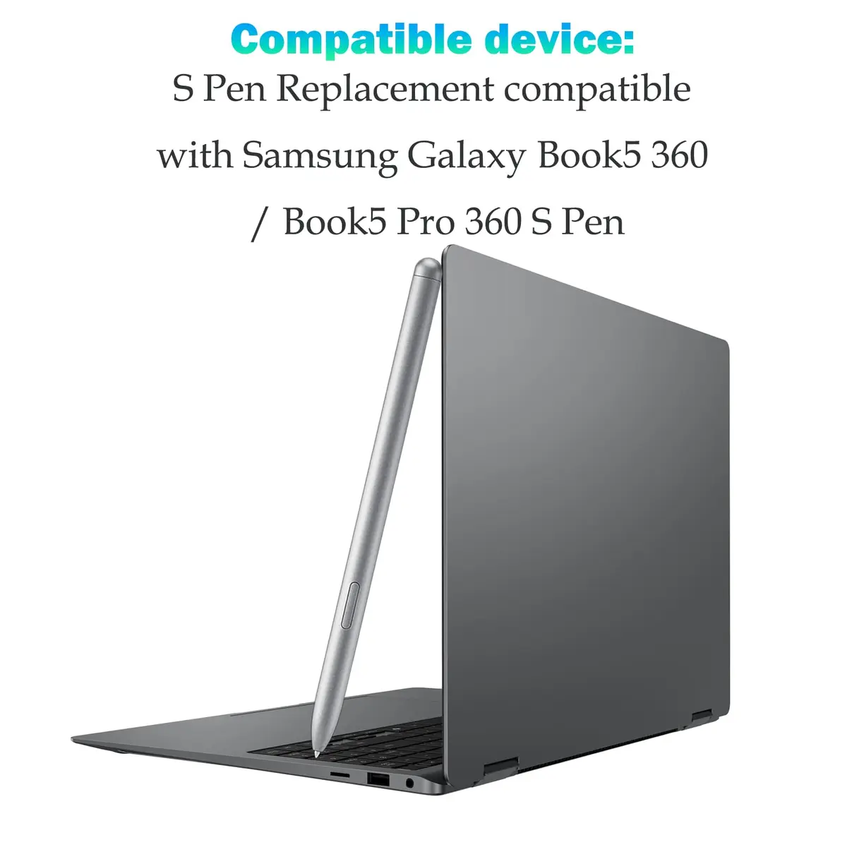 Peixiong Galaxy Book5 360 / Book5 Pro 360 S Pen Replacement | Silver, 4096 Pressure Levels - view 2