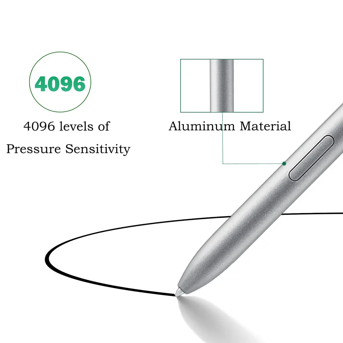 Peixiong Galaxy Book5 360 / Book5 Pro 360 S Pen Replacement | Silver, 4096 Pressure Levels - view 3