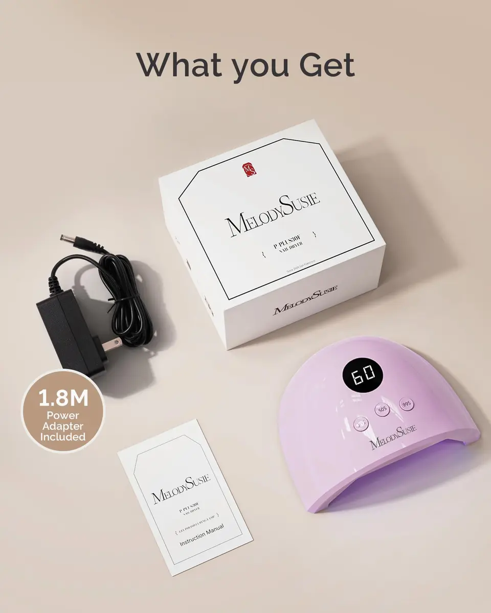 MelodySusie UV Nail Lamp P-Plus30F for Gel Polish | Fast, Auto Sensor, 36W, Fits Whole Hand & Feet - view 7