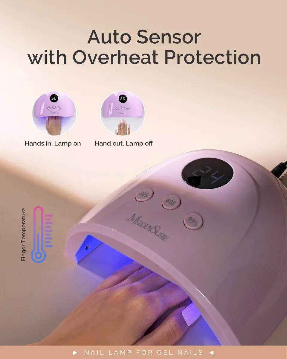 MelodySusie UV Nail Lamp P-Plus30F for Gel Polish | Fast, Auto Sensor, 36W, Fits Whole Hand & Feet - view 4