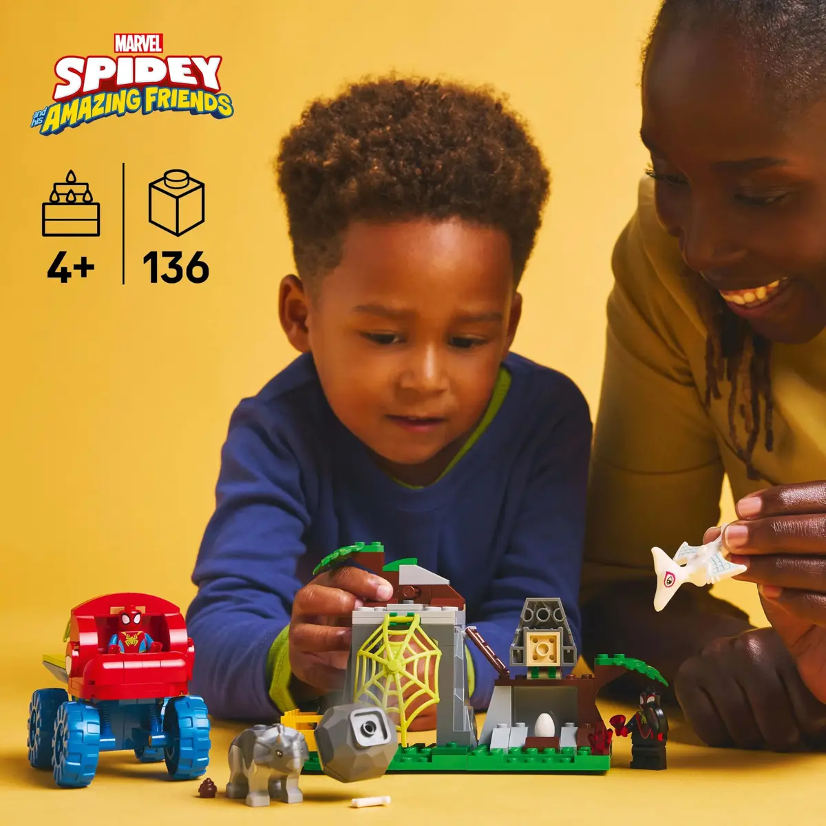 LEGO Marvel Toy Spidy & Wow Friends: Kyoryu's Truck Rescue | Educational Building Set for Kids 4+ - view 2