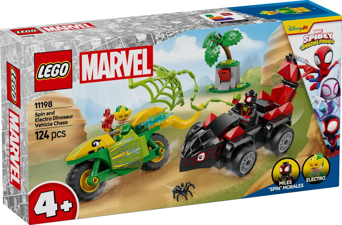 LEGO Marvel Spidy and the Amazing Amateur Car Chase Toy 124 pcs | Educational Car Chase Blocks for Kids 4-6 - view 6
