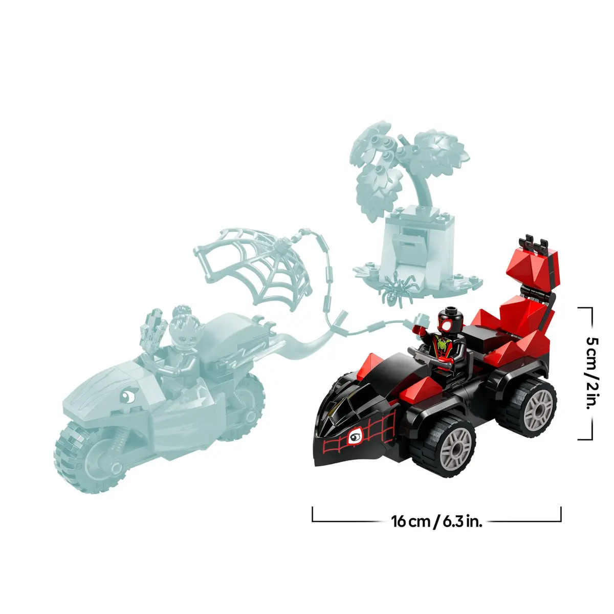LEGO Marvel Spidy and the Amazing Amateur Car Chase Toy 124 pcs | Educational Car Chase Blocks for Kids 4-6 - view 3