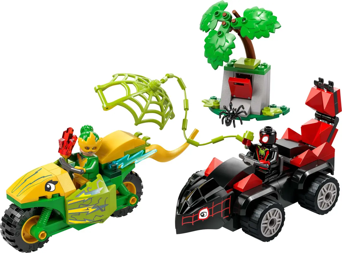 LEGO Marvel Spidy and the Amazing Amateur Car Chase Toy 124 pcs | Educational Car Chase Blocks for Kids 4-6 - view 4