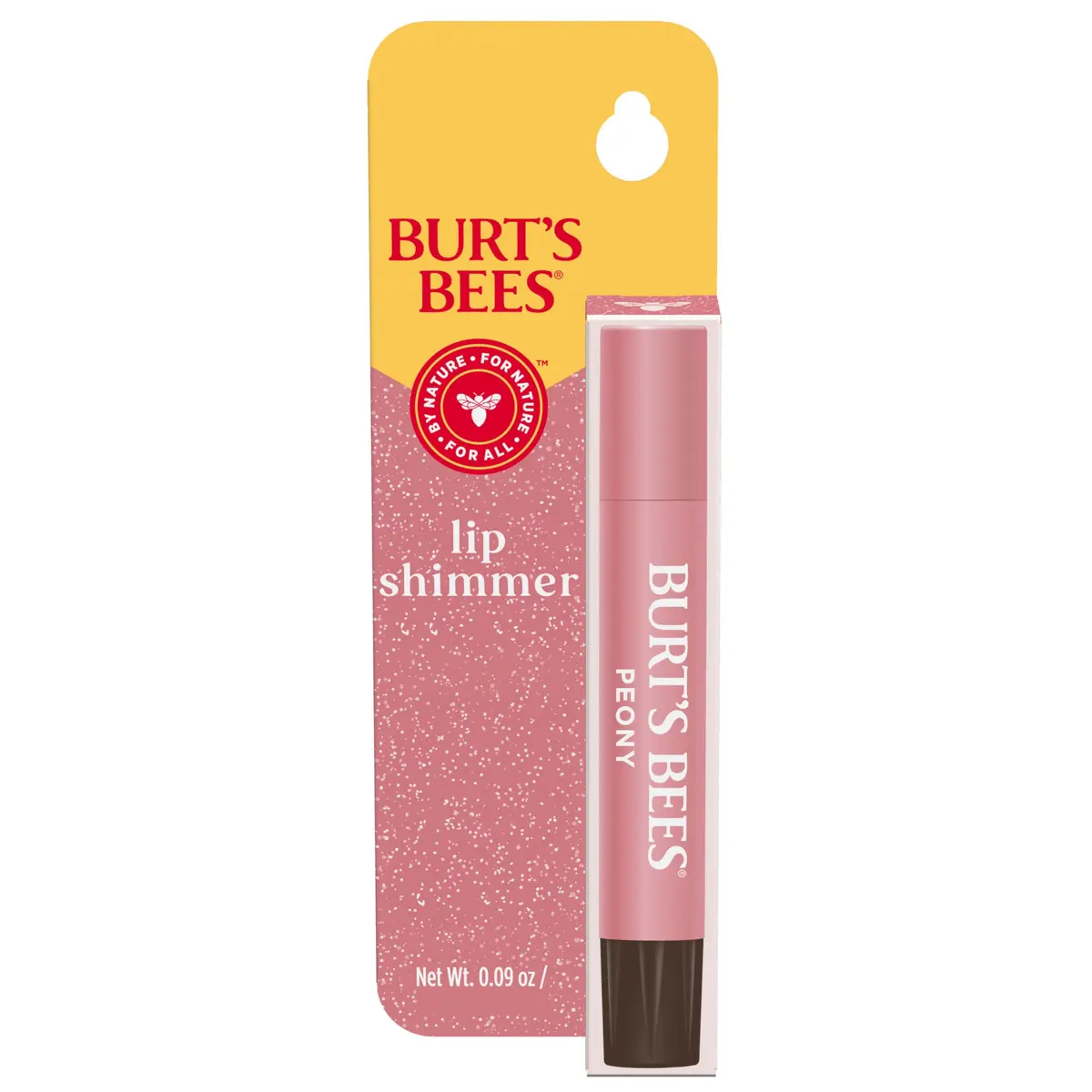 Burt's Bees Shimmer Lip Tint Peony | Moisturizing Lip Balm Stick with Natural Glow & Buildable Color - main product image