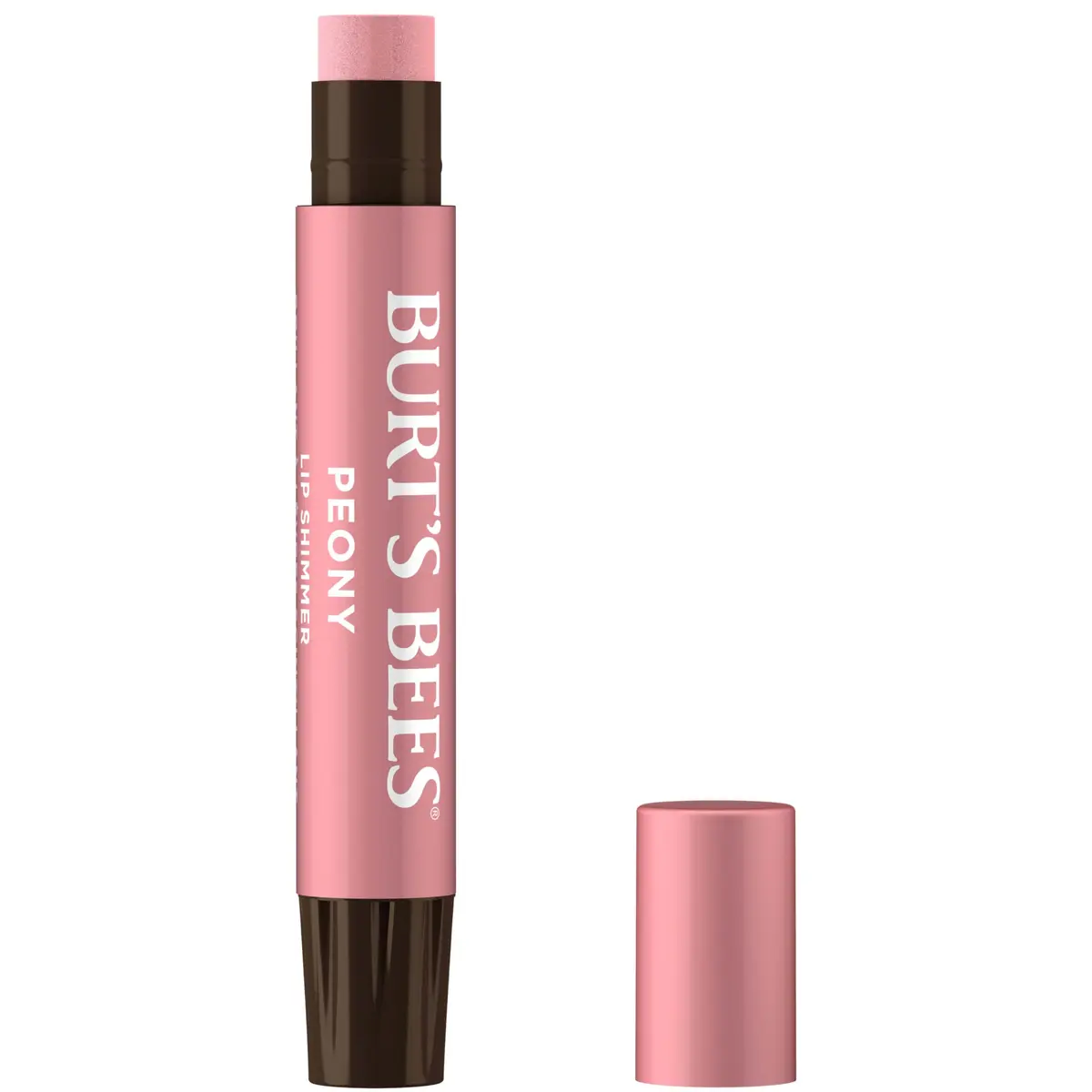 Burt's Bees Shimmer Lip Tint Peony | Moisturizing Lip Balm Stick with Natural Glow & Buildable Color - view 2