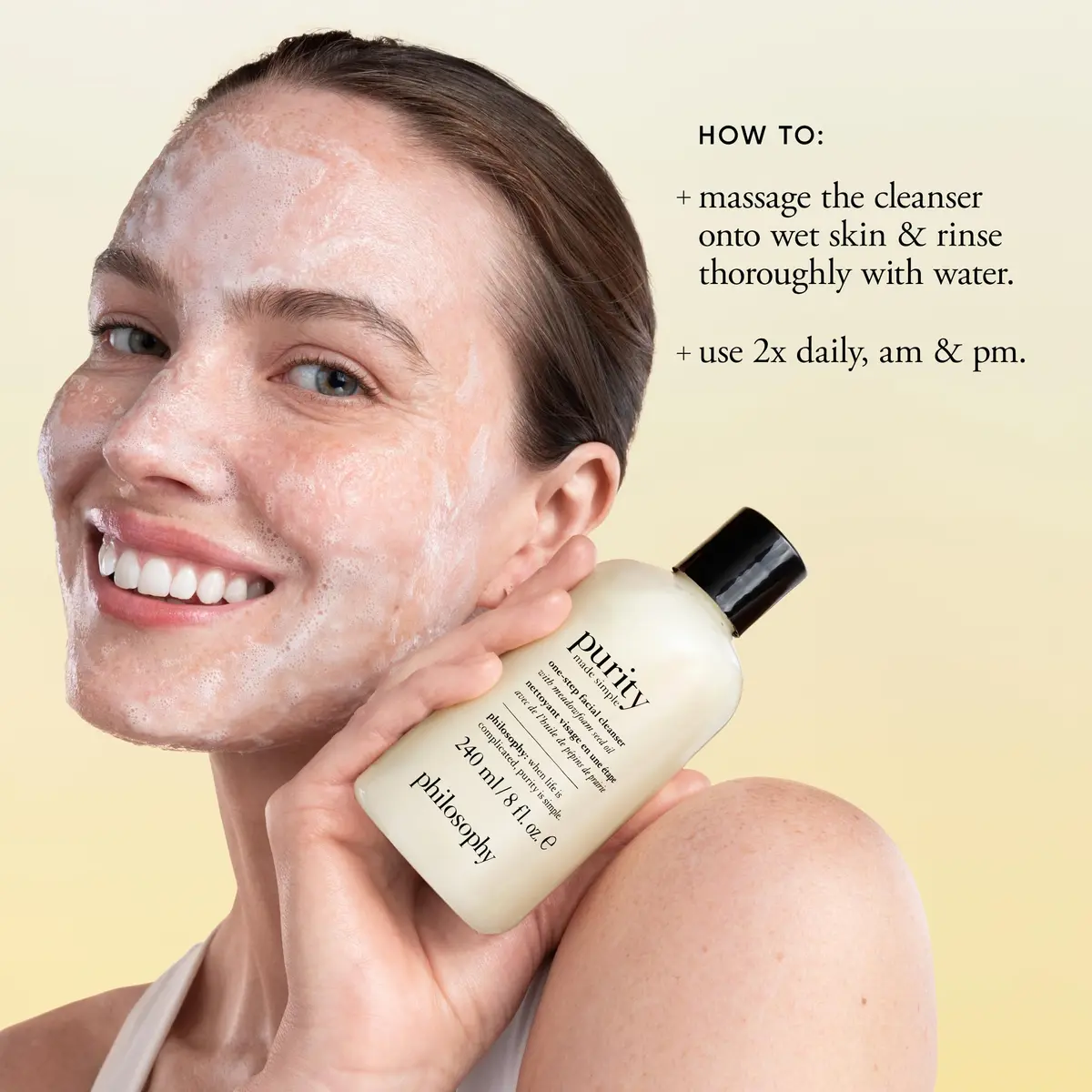 philosophy purity made simple facial cleanser 22 Fl Oz | Paraben-Free, Hydrating & Gentle for All Skin Types - view 4