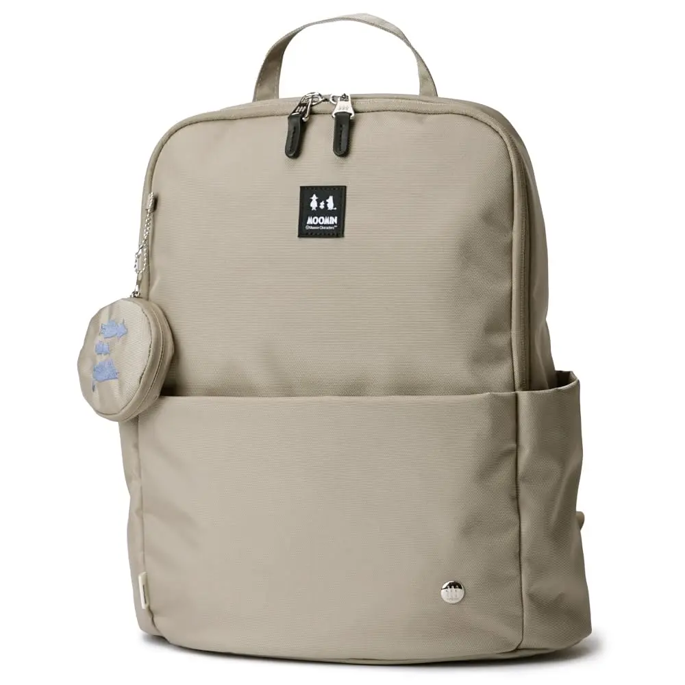 Moomin Women's Minimal Backpack Beige | Compact, Stylish & Functional for Daily Use - main product image