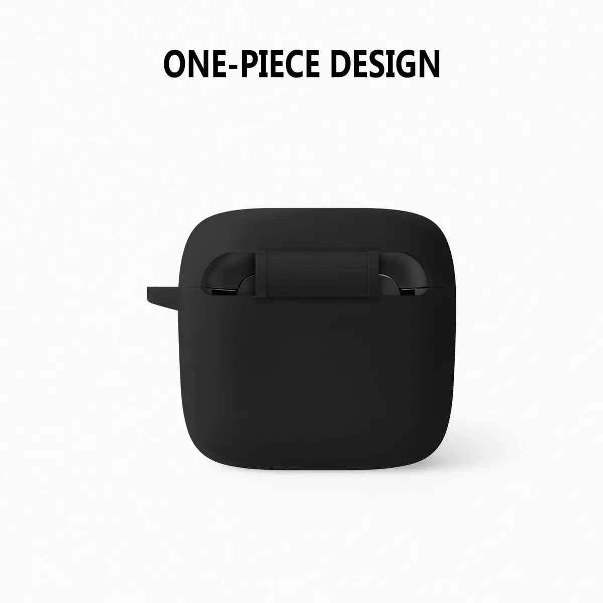 Geiomoo Black Silicone Case for JBL Tour Pro 3 with Carabiner | Protective Earbud Cover - view 6