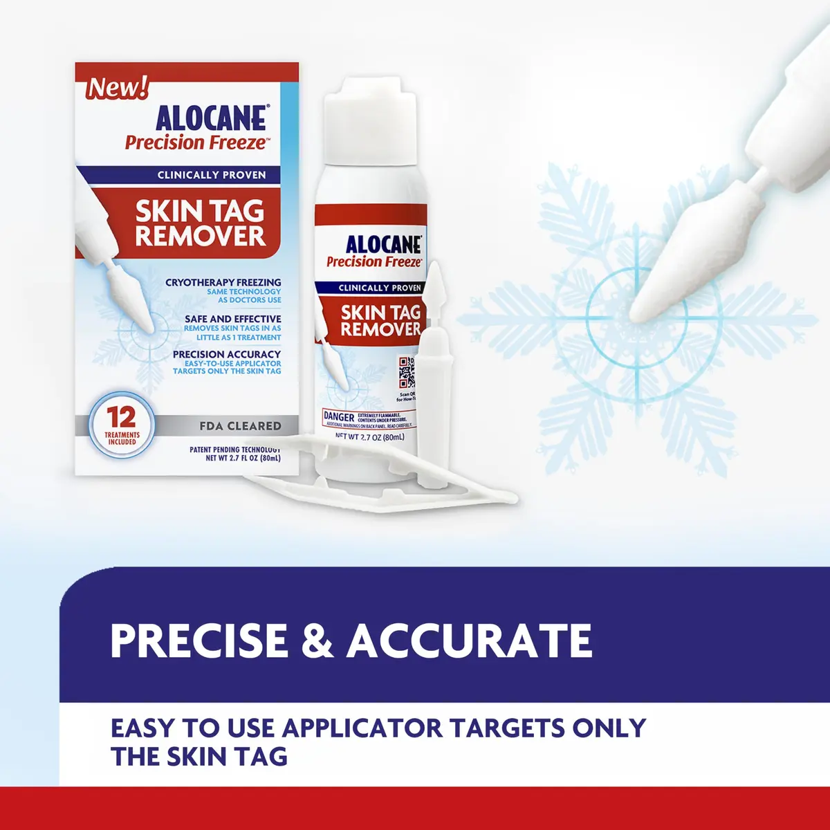 Alocane Skin Tag Removal Kit with 12 Precision Applicators | FDA-Cleared Cryotherapy for Safe Home Use - view 4