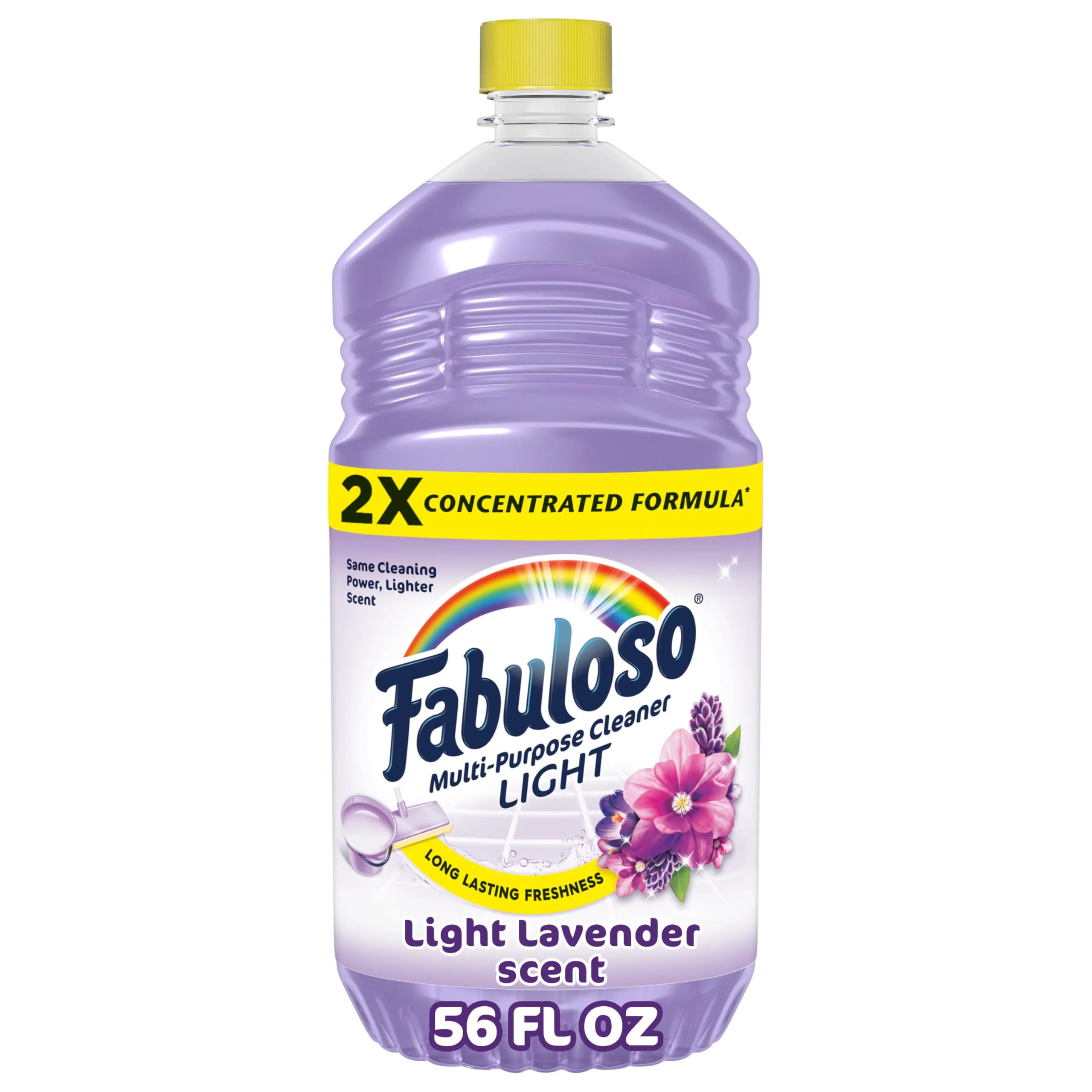 Fabuloso 2X Multi-Purpose Cleaner Light Lavender Scent 1.65 L (56 fl oz) | USA Imported Concentrated Formula - main product image