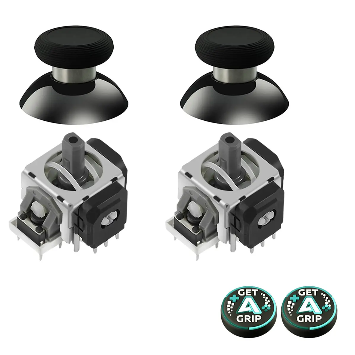 GuliKit TMR Joysticks Replacement for DualSense PS5 / PS5 Edge Controller with KK Ring Caps - main product image