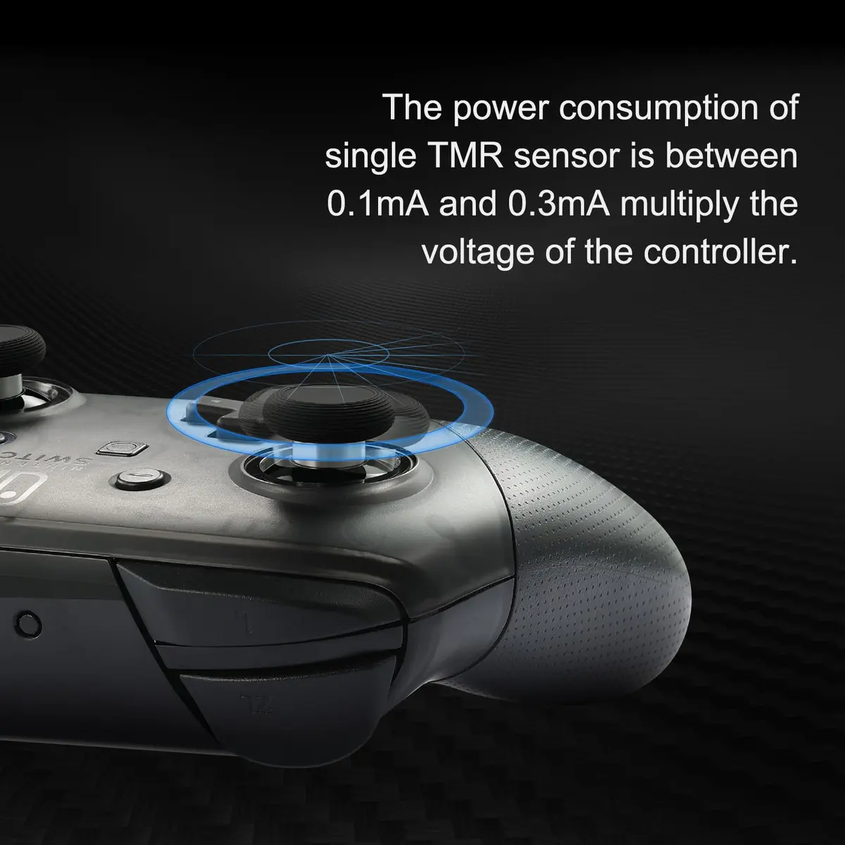 GuliKit TMR Joysticks Replacement for DualSense PS5 / PS5 Edge Controller with KK Ring Caps - view 5