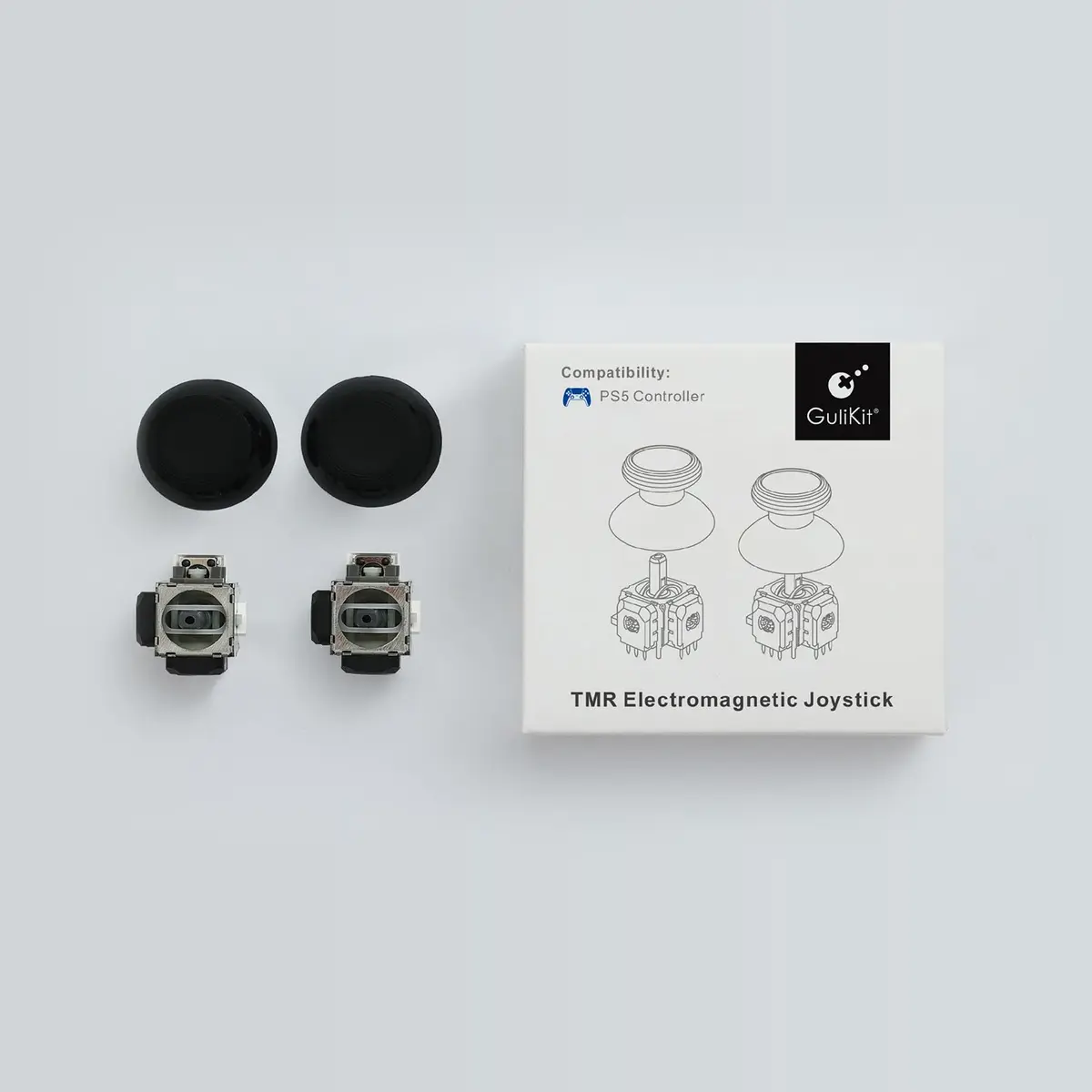 GuliKit TMR Joysticks Replacement for DualSense PS5 / PS5 Edge Controller with KK Ring Caps - view 7