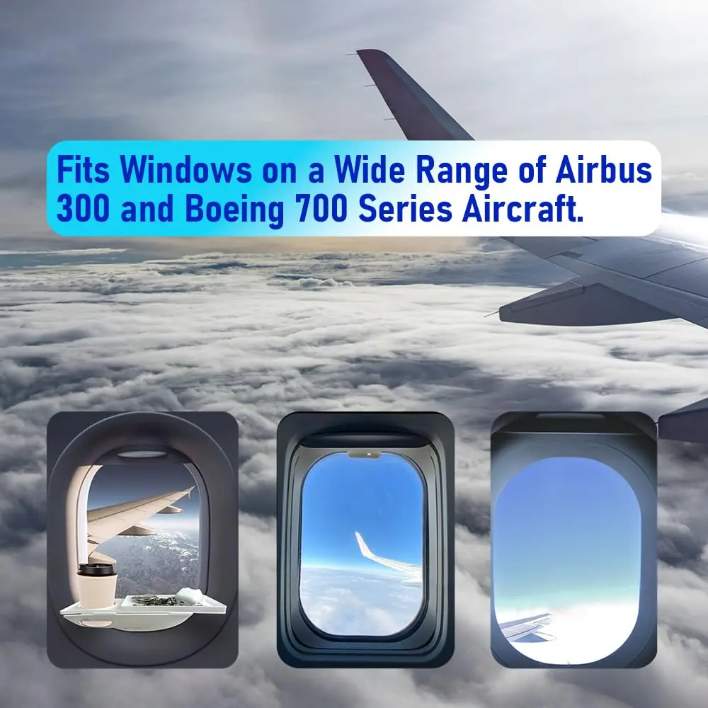 FresherAcc White Cup Holder | Airline Seat & Flight Window Organizer for Phone Gadgets - view 5
