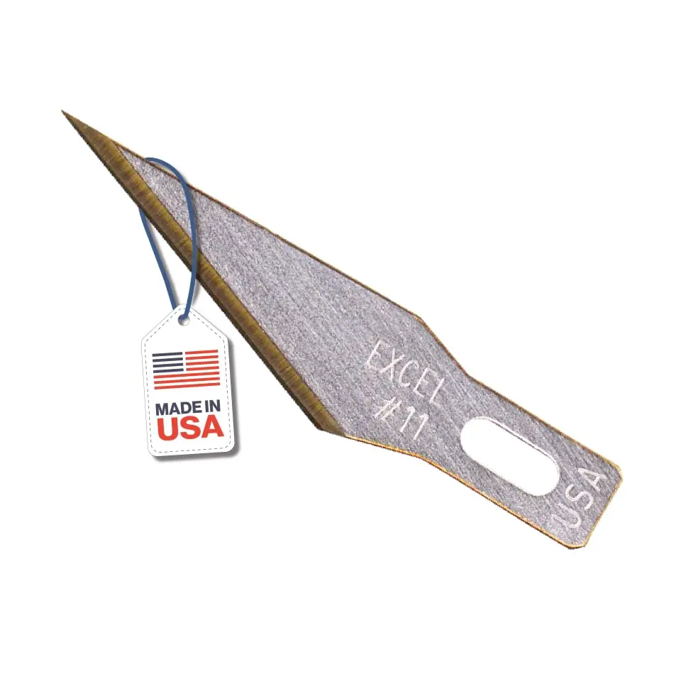 Excel Blades #11 Titanium Nitride Hobby Blades, 50-Pack, Carbon Steel | Precision Craft Refills - main product image