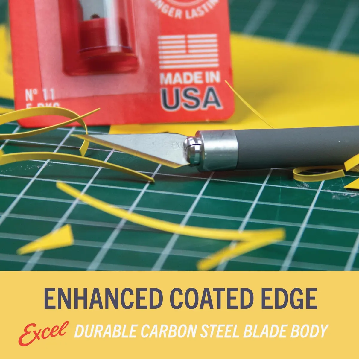 Excel Blades #11 Titanium Nitride Hobby Blades, 50-Pack, Carbon Steel | Precision Craft Refills - view 6