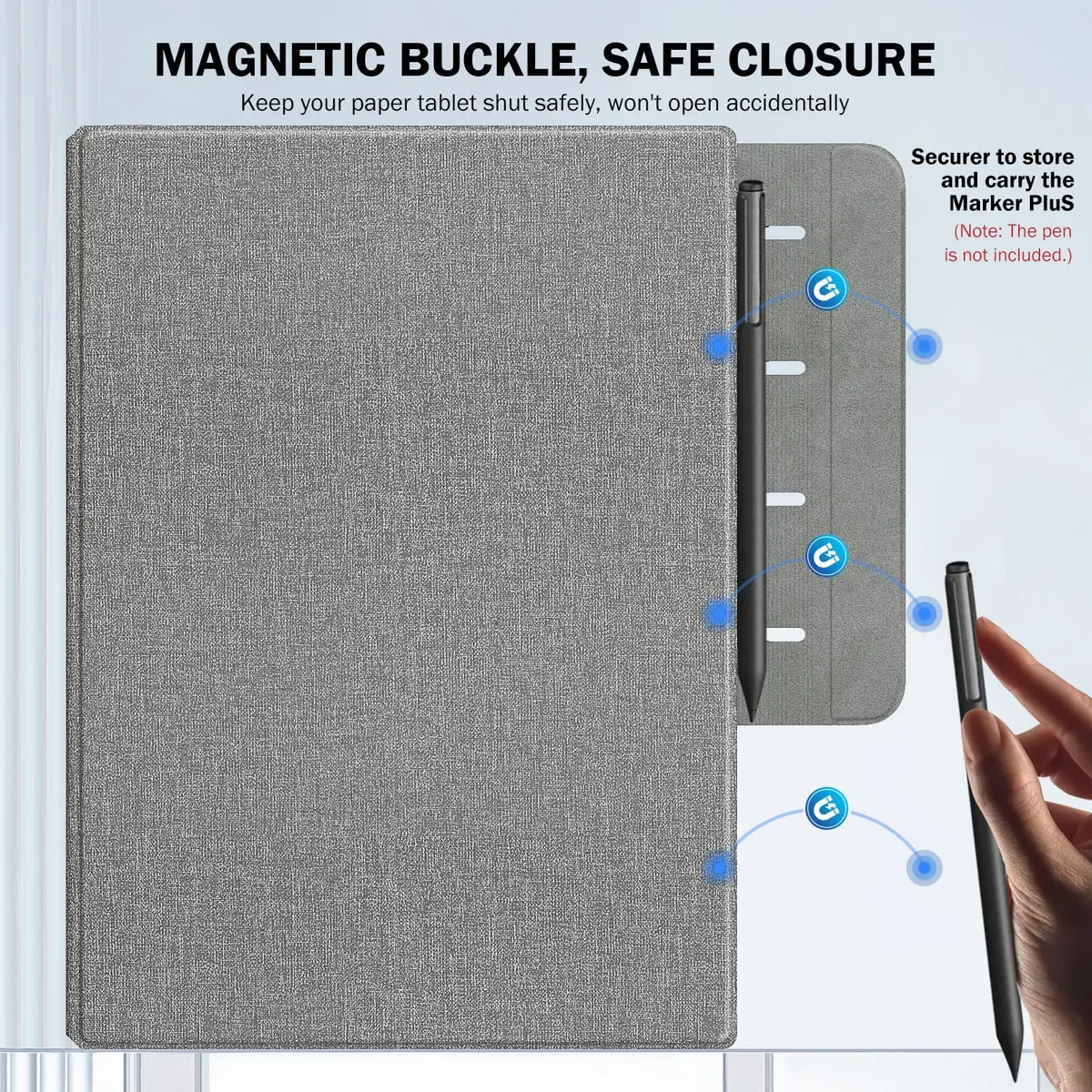 MoKo Case for Remarkable Paper Pro 2024 11.8" | Waterproof, Magnetic & Auto Sleep - view 3