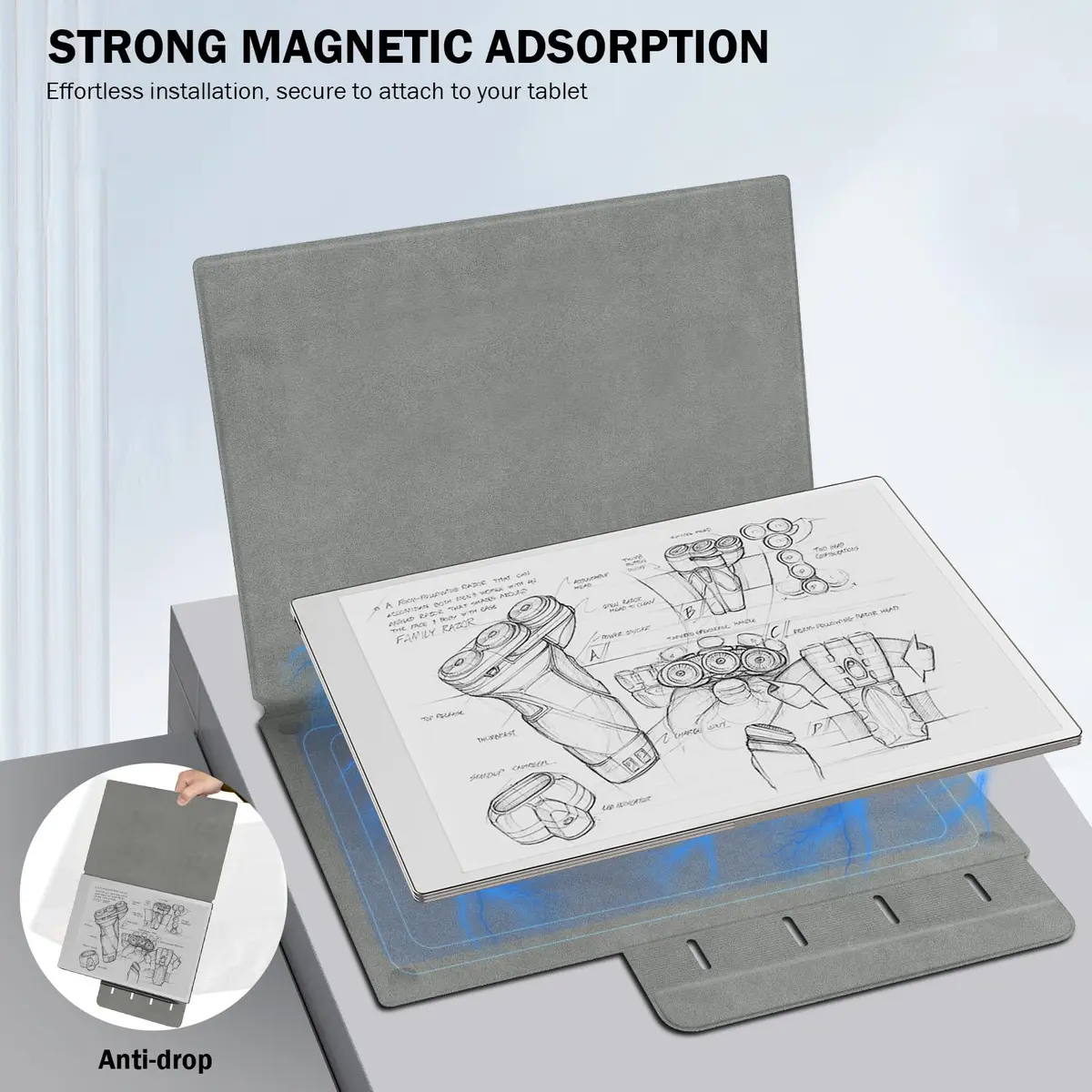 MoKo Case for Remarkable Paper Pro 2024 11.8" | Waterproof, Magnetic & Auto Sleep - view 4